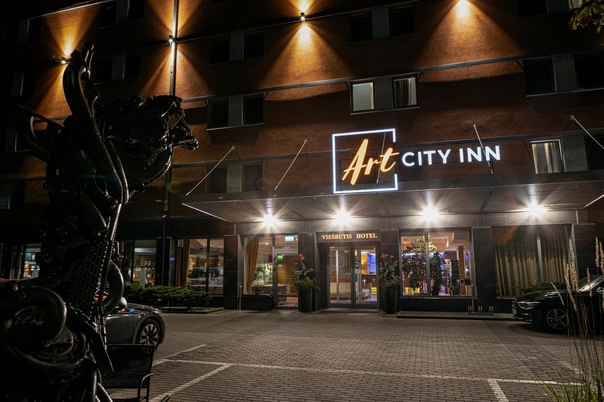 Art City Inn Вильнюс Экстерьер фото